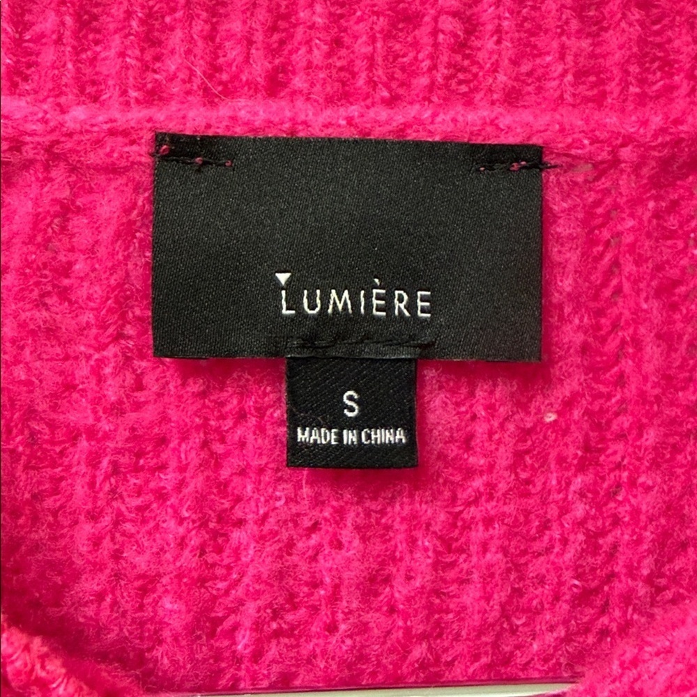 Lumiere Oversized Hot Pink Sweater - Picture 2 of 4